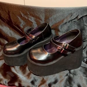 Demonia Platform 2 strap mary janes